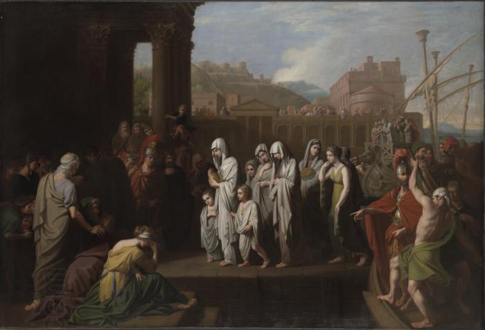 Benjamin West Agrippina Landing at Brundisium with the Ashes of Germanicus China oil painting art